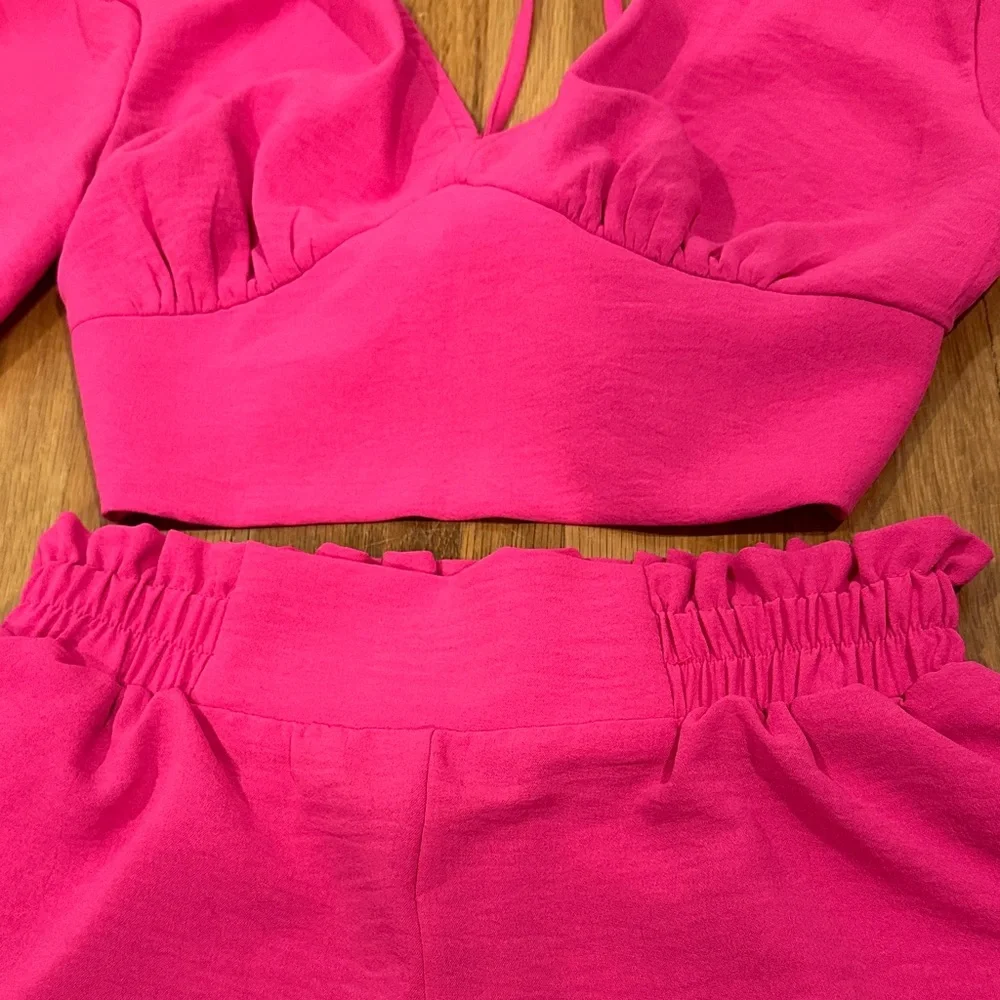 *last chance* Fancyinn | Vibrant Pink Two-Piece Set - Picture 3 of 16